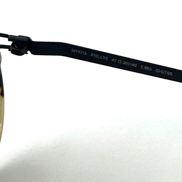 Mykita Unisex Black/Cream Phillys 953 Round Sunglasses - Picture 5 of 10